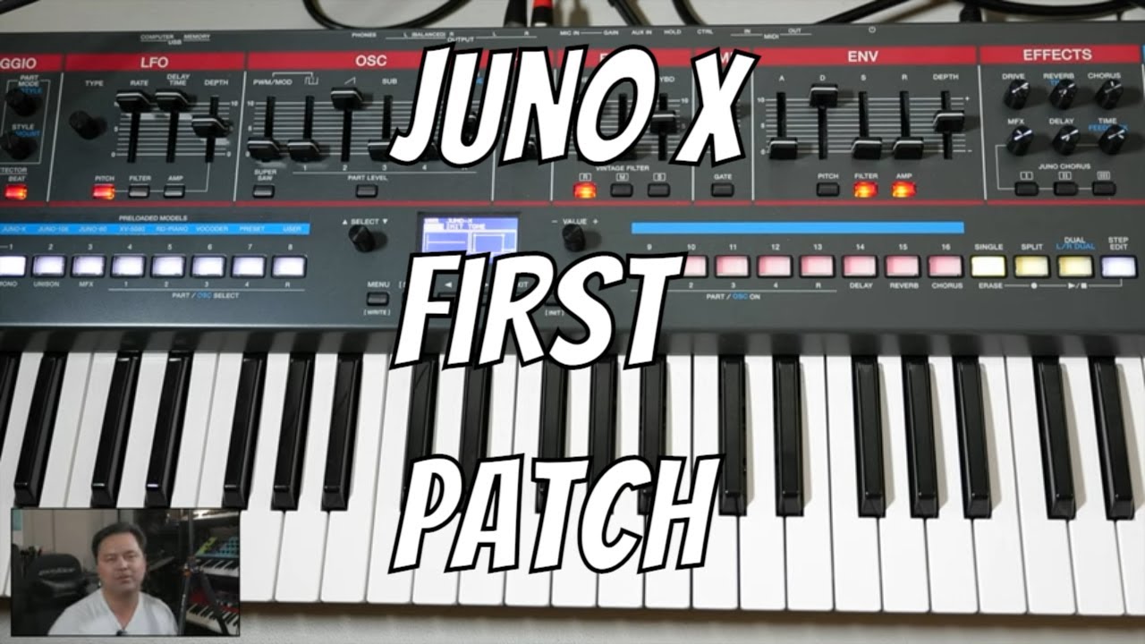 How to Make Your First Patch on the Roland Juno X