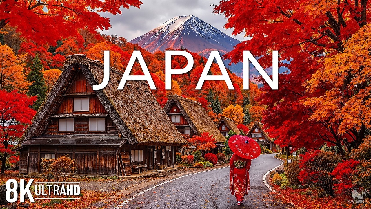 JAPAN IN AUTUMN 8K UHD 🍁Kyoto, Mount Fuji & Japan's Most Breathtaking Fall Landscapes | VIDEO 8K UHD