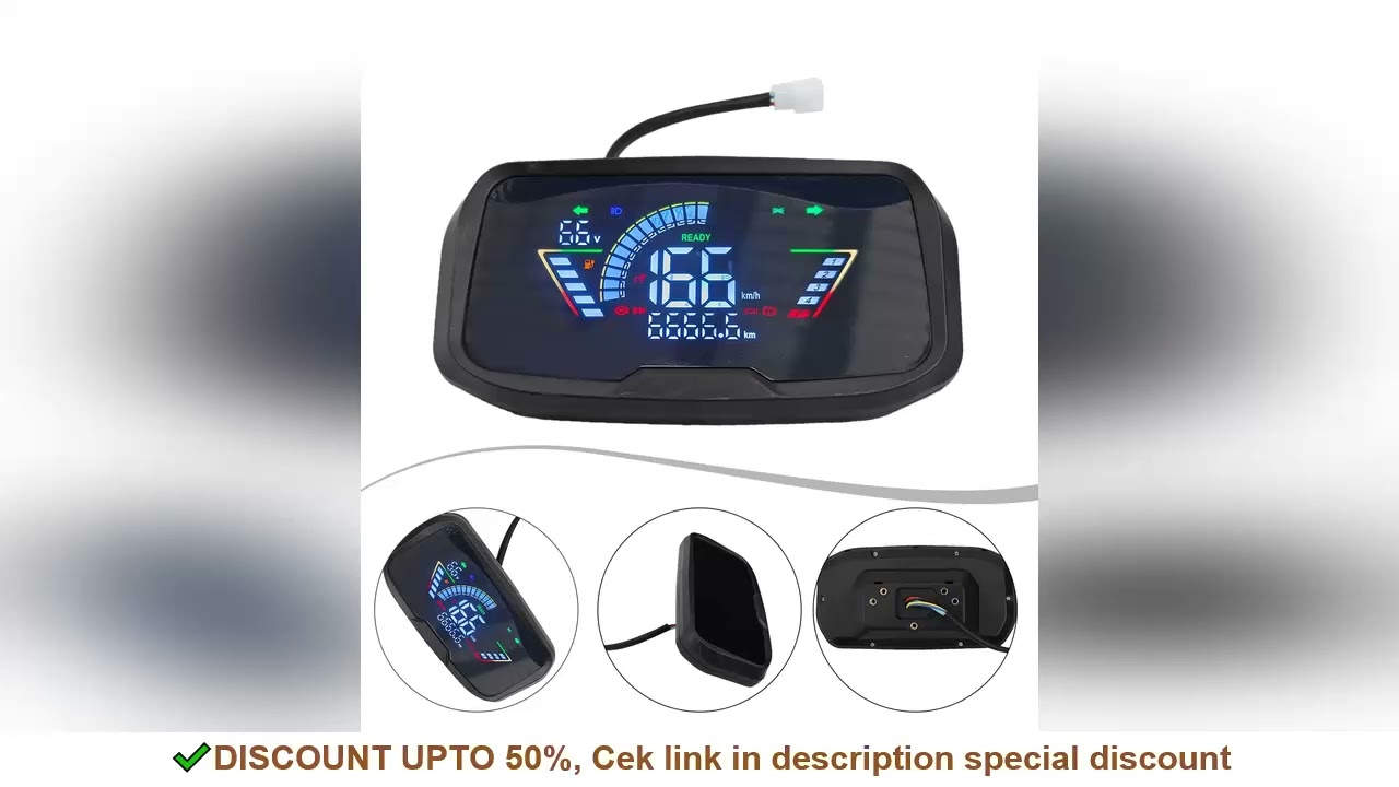 48V 60V 72V LCD Display Meter Control Panel For E-bike Electric Bike Scooter Motor Digital Instrumen
