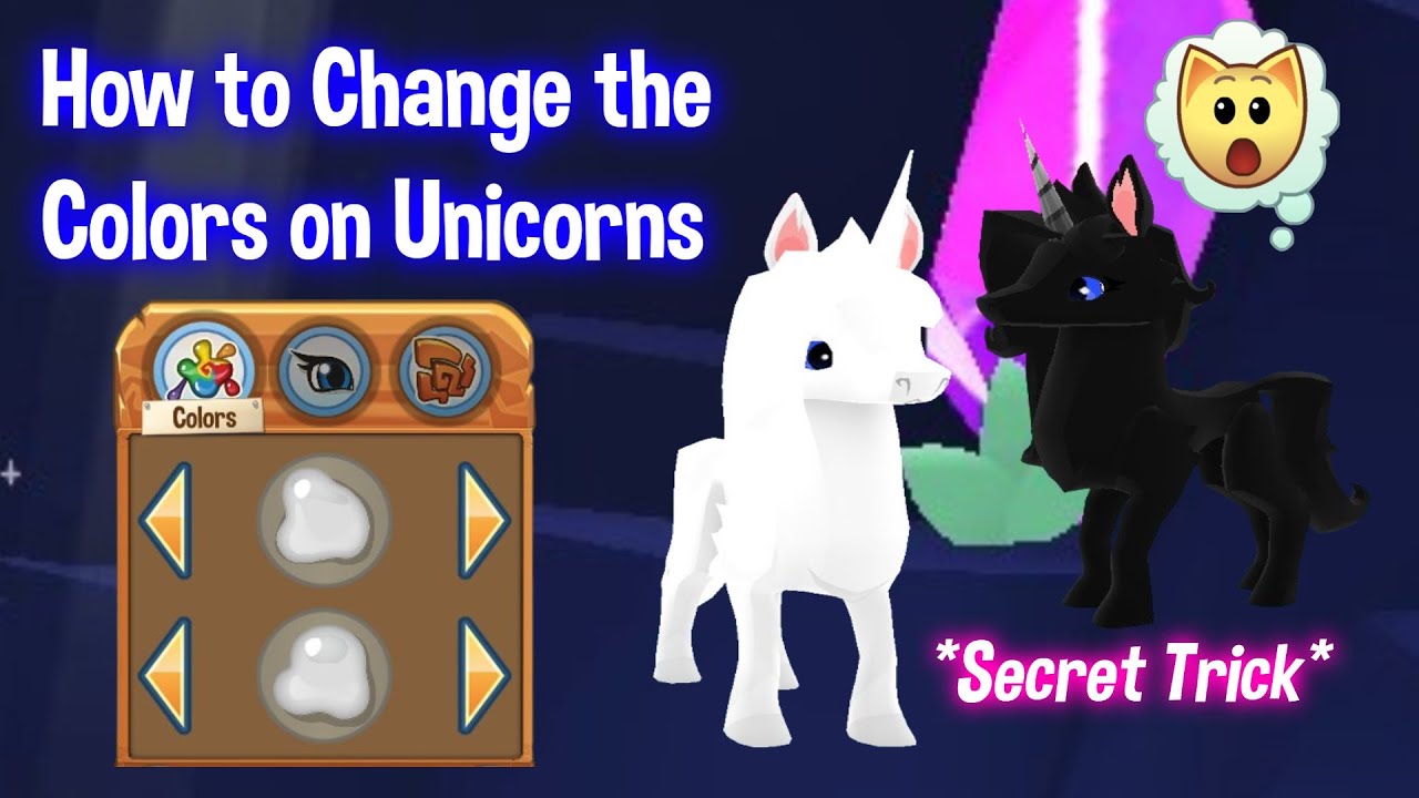 How to CHANGE The COLORS on UNICORNS in Animal Jam | Secret Trick