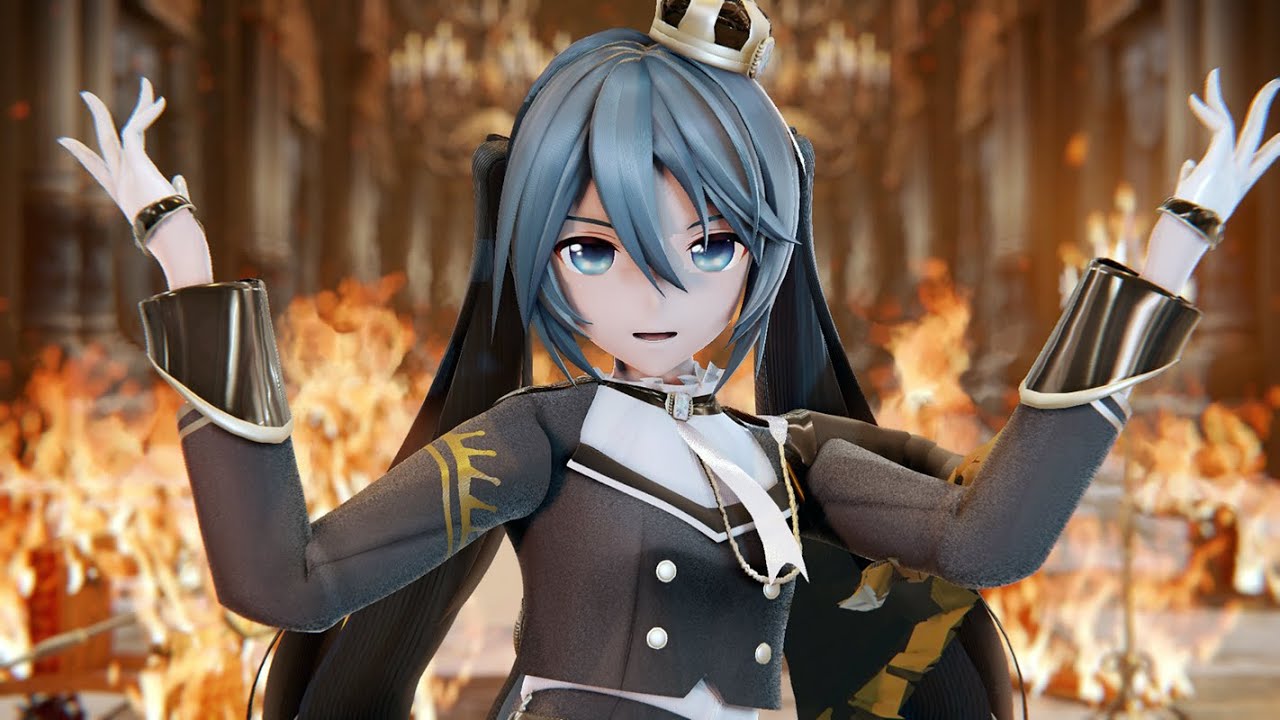 【MMD】ヒアソビ / Hiasobi / Play With Fire (by かめりあ/Camellia)【YYB Crown Knight 初音ミク】