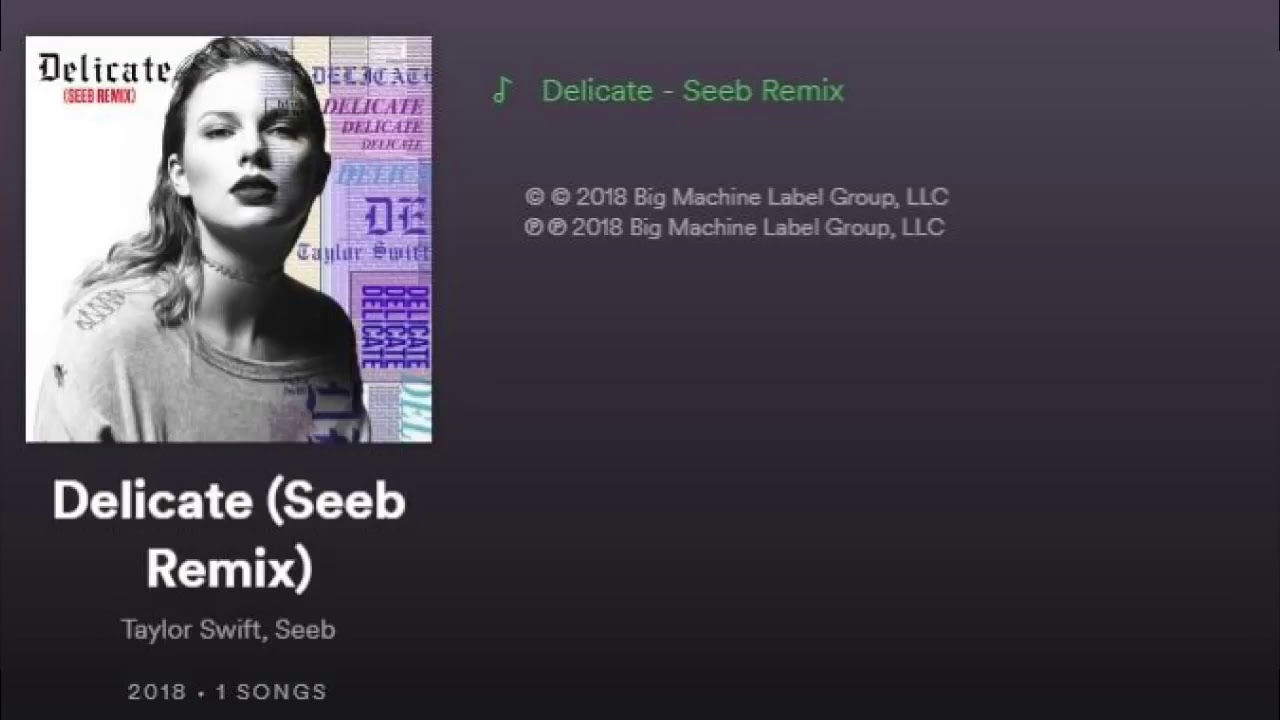 taylor swift delicate remix