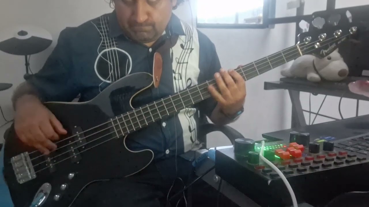cover porque te conoci los temerarios- bajo electrico tono Re mayor