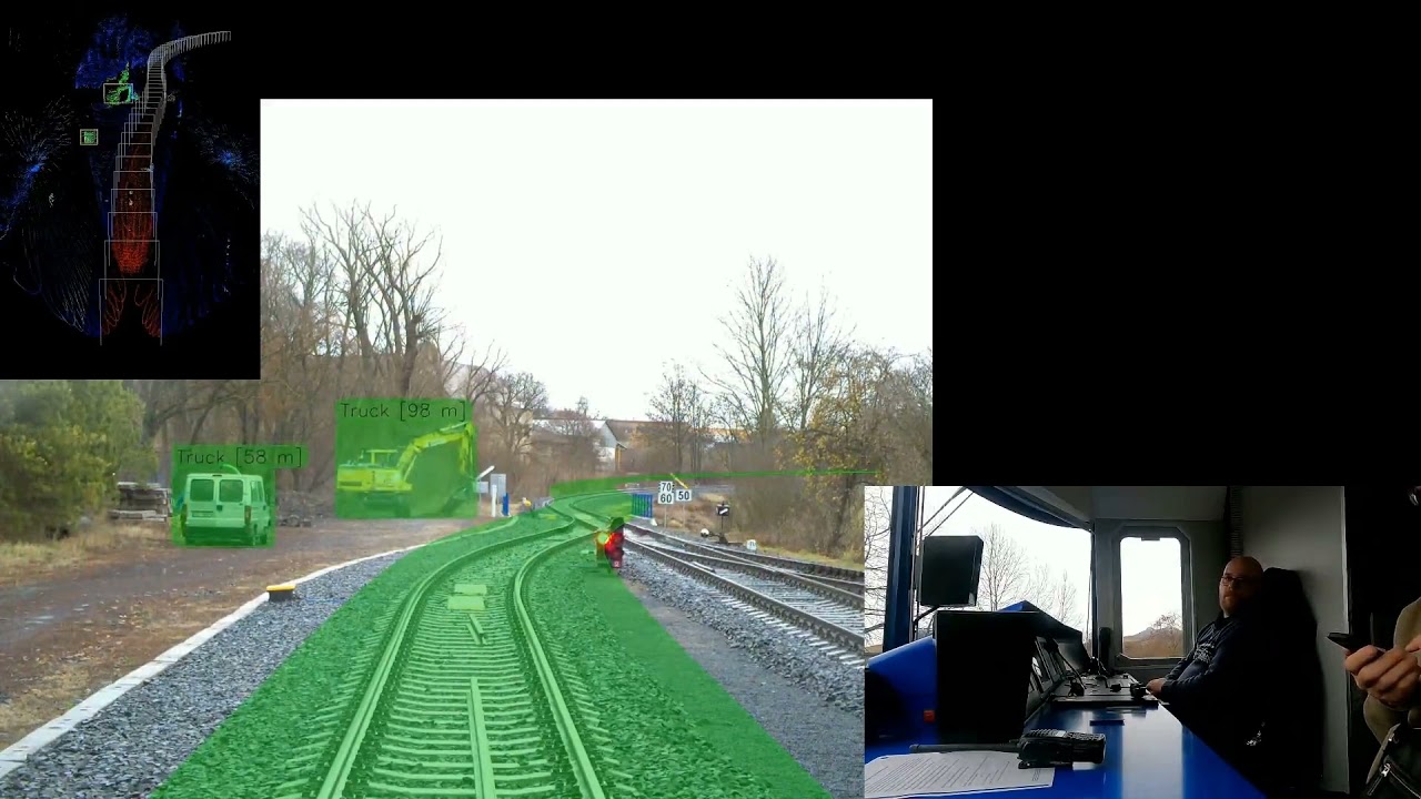 Driverless train demonstration