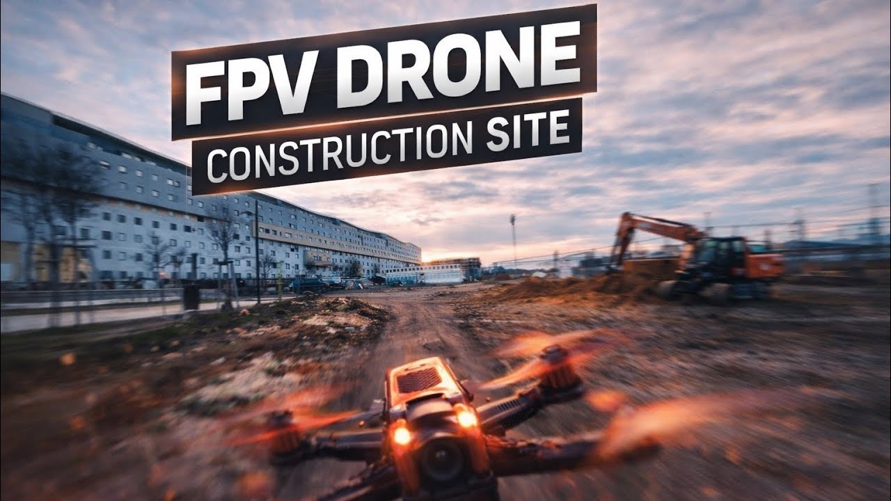 🚧 Construction Site FPV 🏁  #fpv #drone #race 