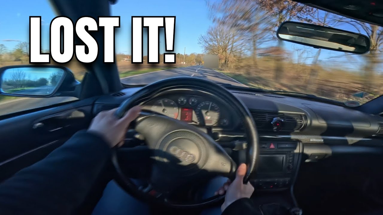 240 km/h Autobahn &ndash; Tire Fails, Rear Steps Out (POV)