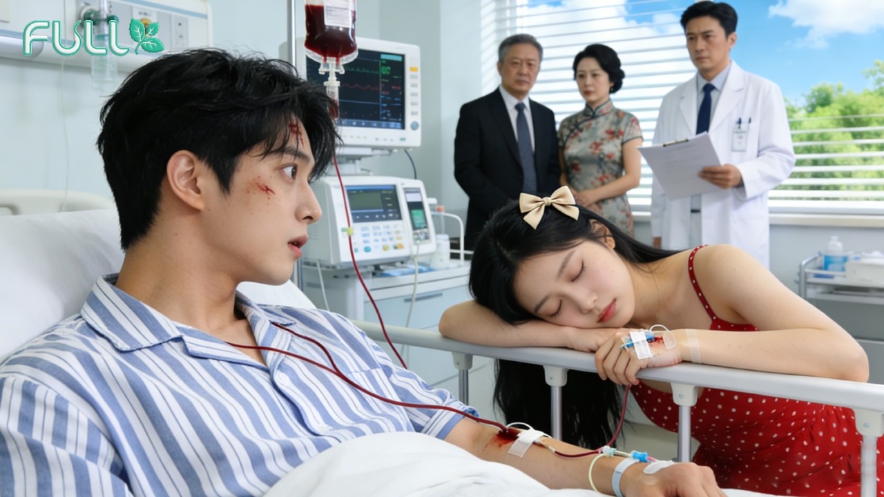 Homeless girl donates blood to injured CEO, faints from loss—he falls for her sleeping face!Love!