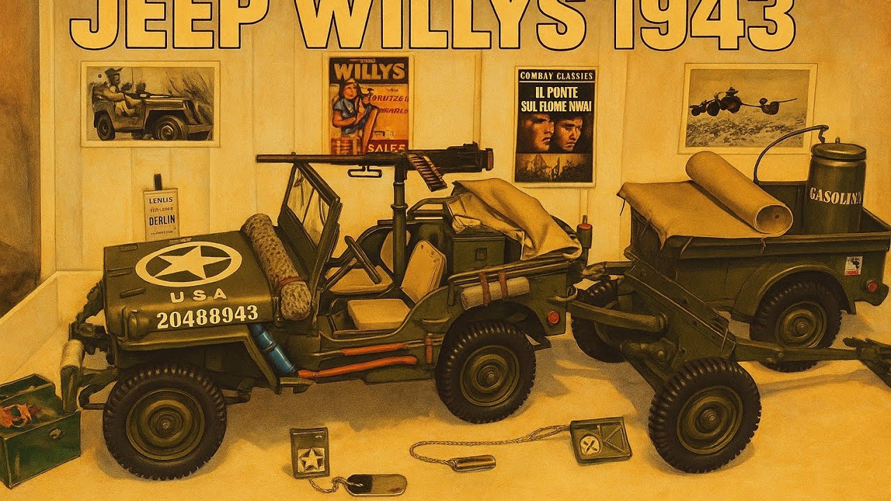 Jeep Willys MB 1943 model car 1:8 Centauria