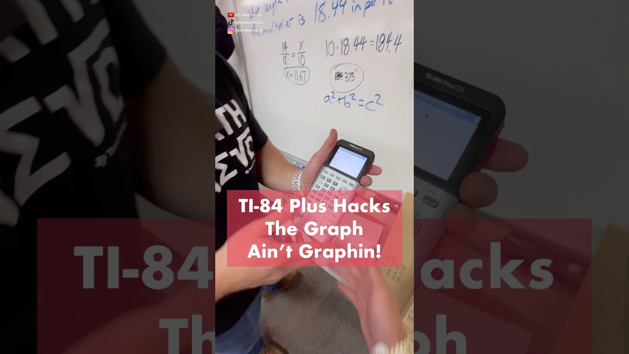 TI-84 Plus Tips & Tricks: Graph not Graphin! #ti84 #tips #maths #teacher #mathematics #education