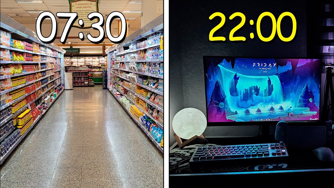 um dia na vida de um gamer que trabalha