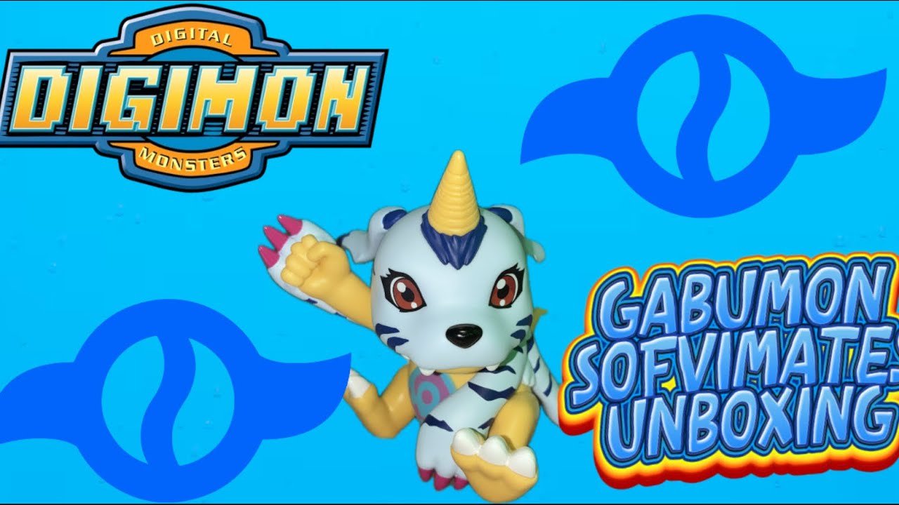 Gabumon Sofvimates Crane Games Digimon Unboxing