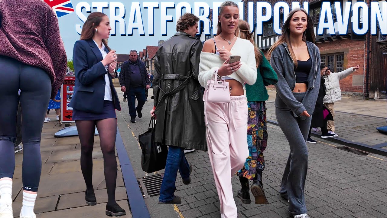 Breathtaking 4K Walk Through Stratford-upon-Avon | May 2025