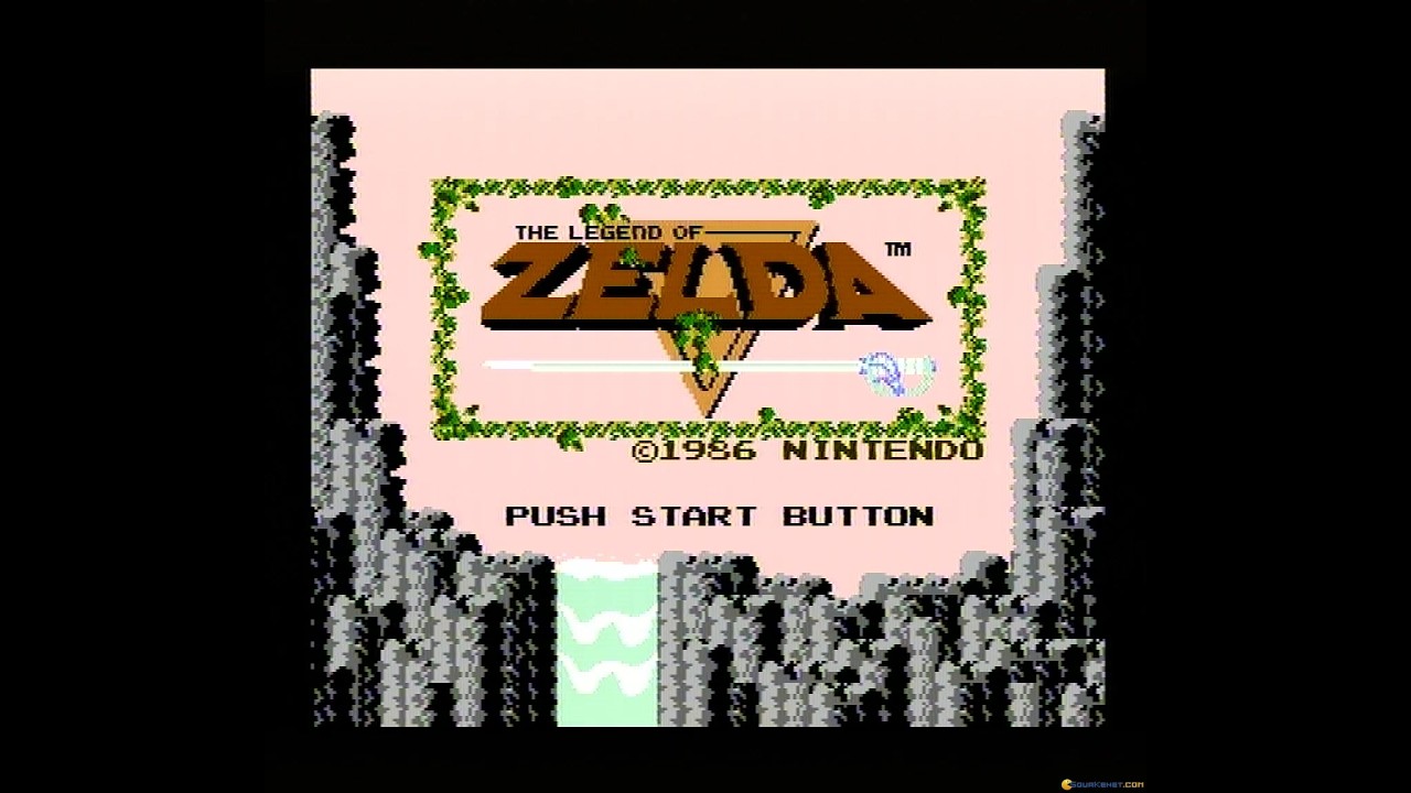 The Legend of Zelda gameplay (NES, 1986)
