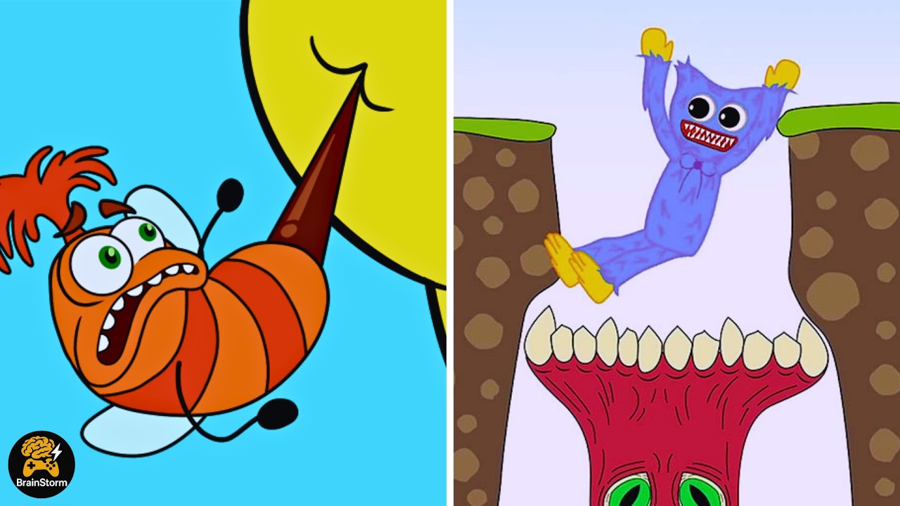 Hugy's Animated Story Vs Help Me Tricky Puzzle | BrainStorm Walkthrough | Max Gameplay