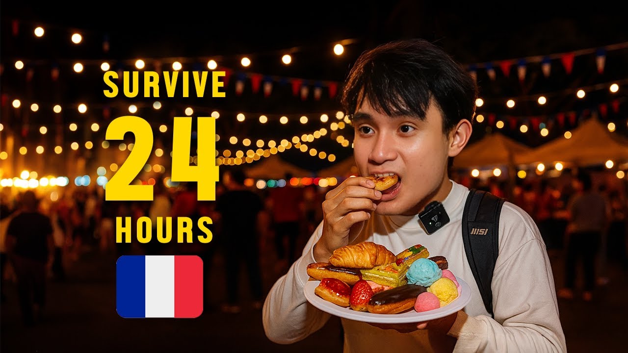 Filipino Guy Survived 24 Hours on ₱0 Speaking ONLY French 🇫🇷