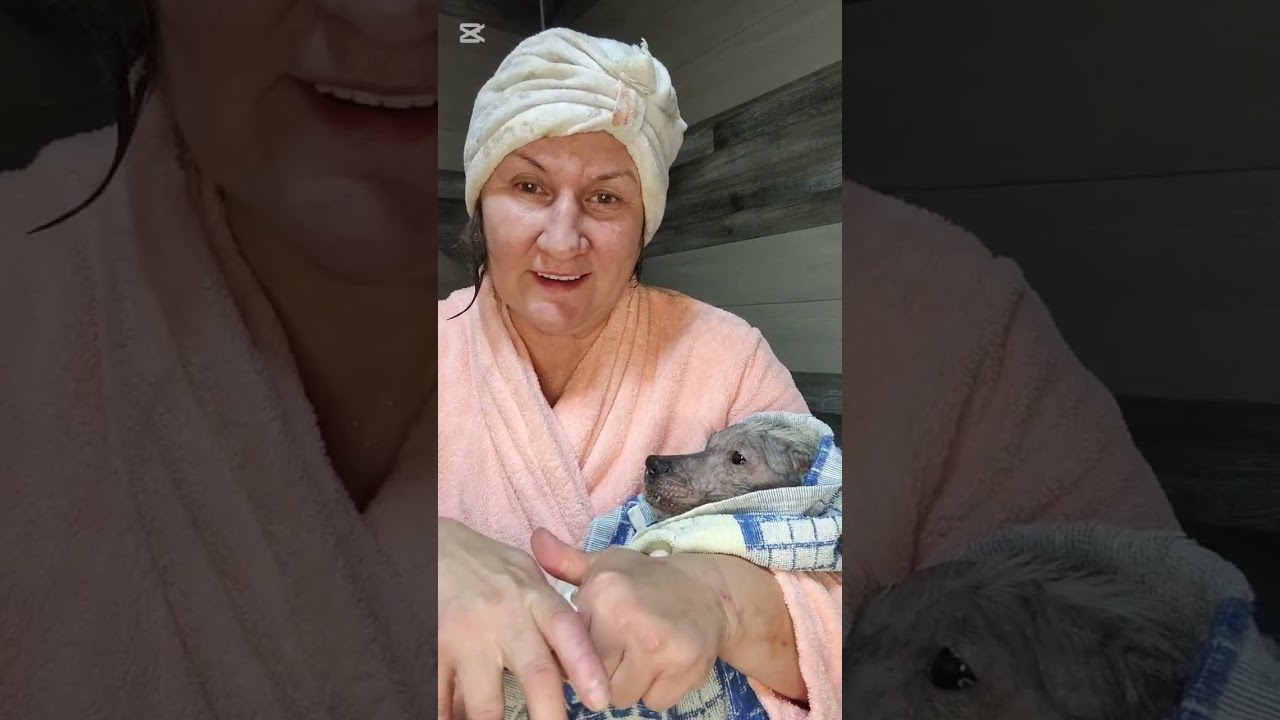 У нас радостная новость, Снежок начал держать голову, купила для него вкусняшки 