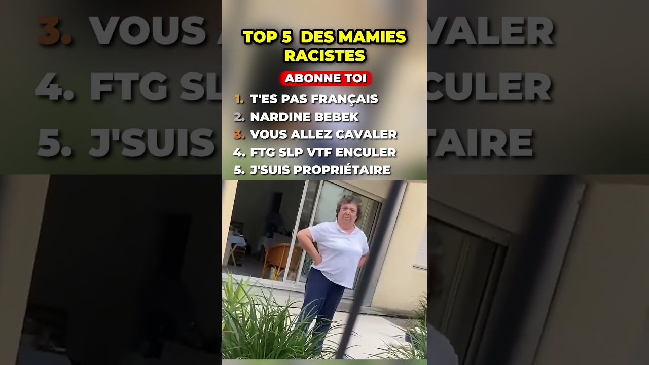 TOP 5 des MAMIES rac*stes  #humour