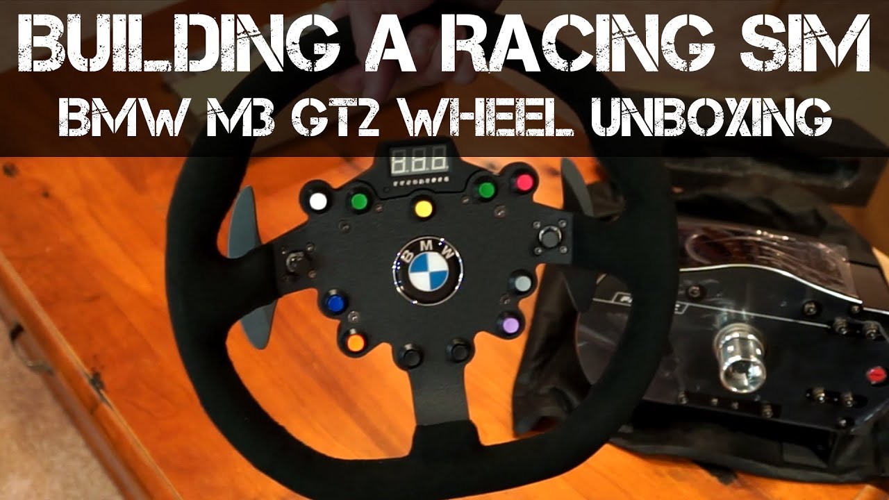 BUILDING A RACING SIM - Fanatec ClubSport BMW M3 GT2 Racing Wheel Unboxing