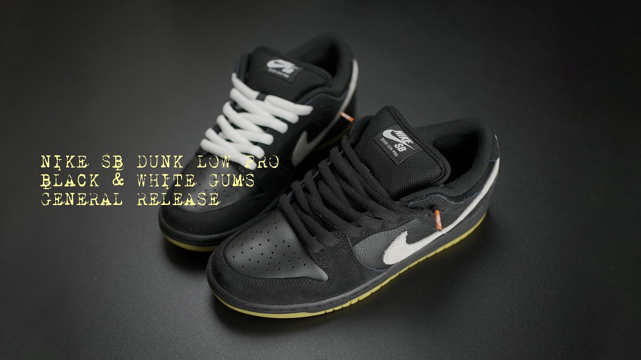Nike SB Dunk Low Pro Black & White 2025 vs Black Gums | On Feet Review.