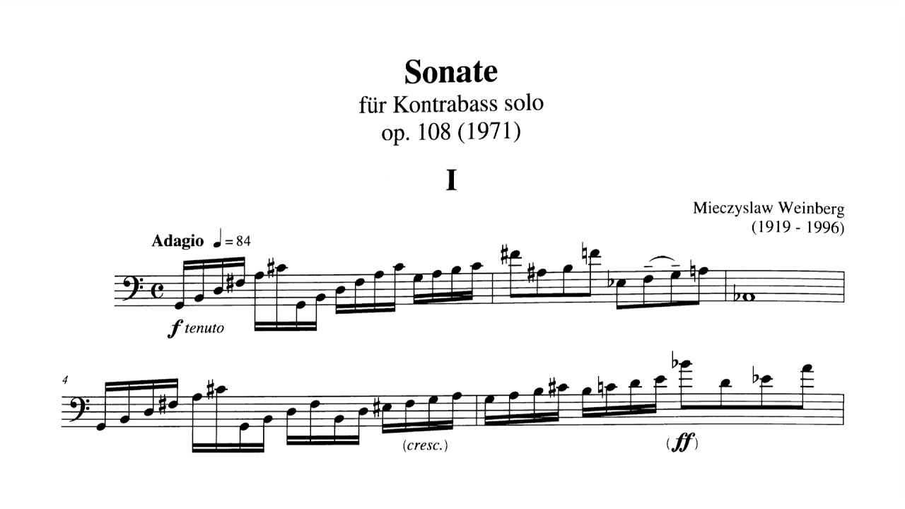 Mieczysław Weinberg - Sonata for Solo Double Bass, op. 108 (1971)
