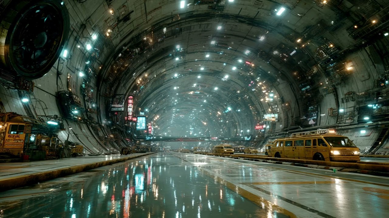 Cyberpunk Dystopian Soundscape ☢️ Dense Urban Ambient