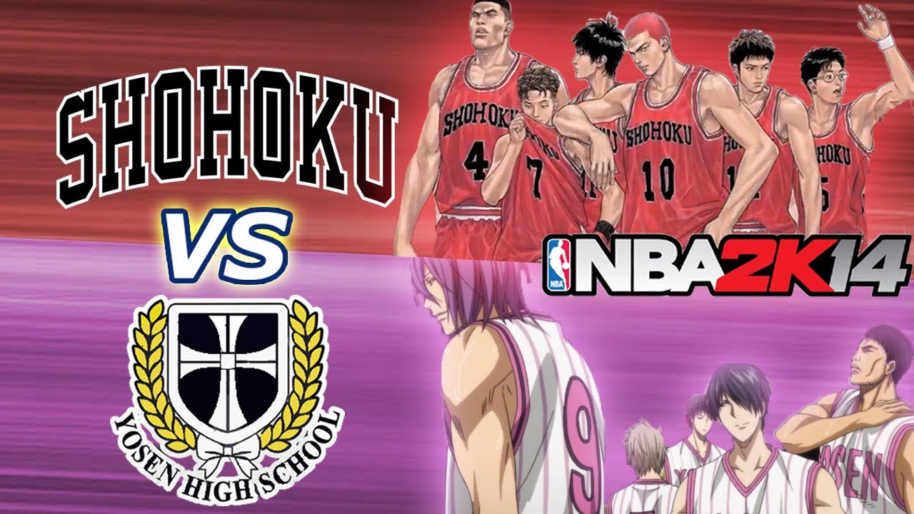 Yosen vs Shohoku! The Shield Of Aegis VS The Run N Gun Offense! Nba 2k14 Simulation SD vs KnB MOD