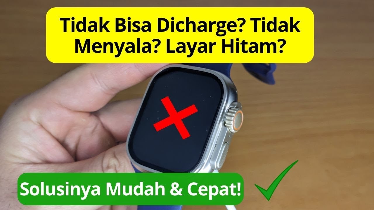 Smartwatch Tidak Mau Menyala? Layar Hitam atau Tidak Bisa Dicharge? Coba Ini!