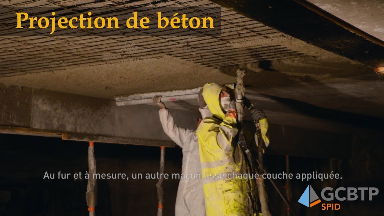 GCBTP SPID  : Projection de béton