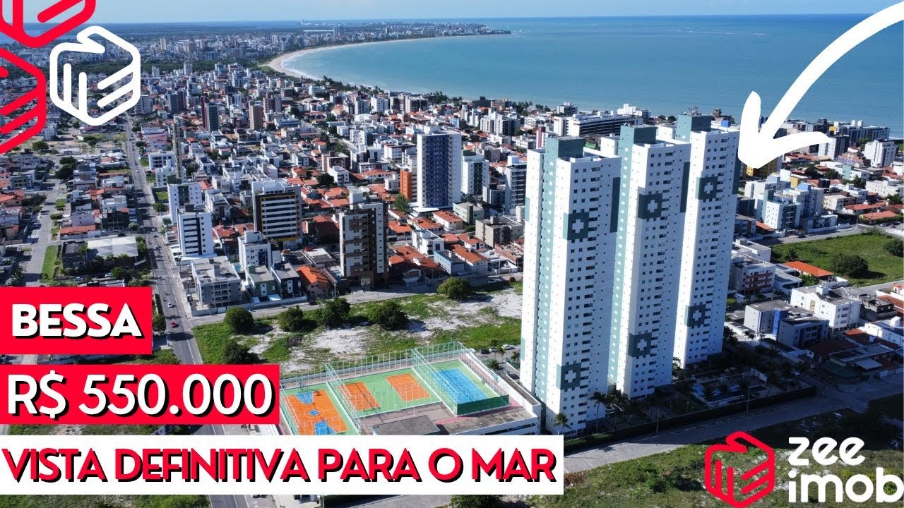 APARTAMENTO NO BESSA, COM 3 QUARTOS E VISTA DEFINITIVA | R$ 550 MIL | JOÃO PESSOA, PARAÍBA