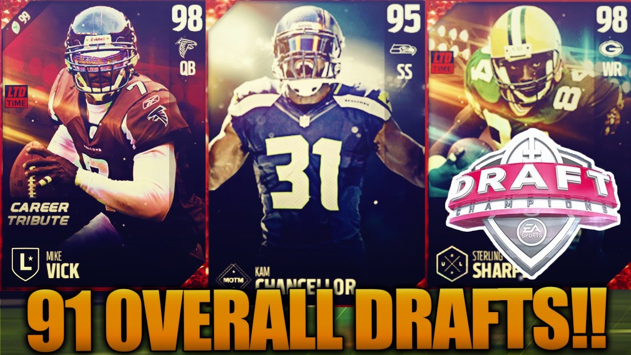 TUESDAY NIGHT 91 OVERALL DRAFTS!! MADDEN 17 DRAFT CHAMPIONS