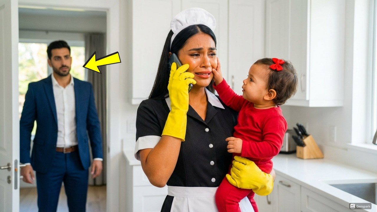 A filha da faxineira foi proibida de ir à festa por não ter pai — até o milionário ouvir o motivo.