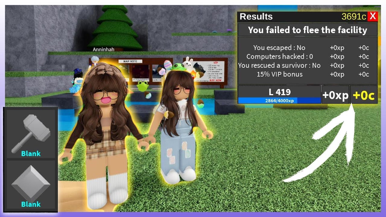 NÃO GANHEI NADA - Roblox Flee the Facility