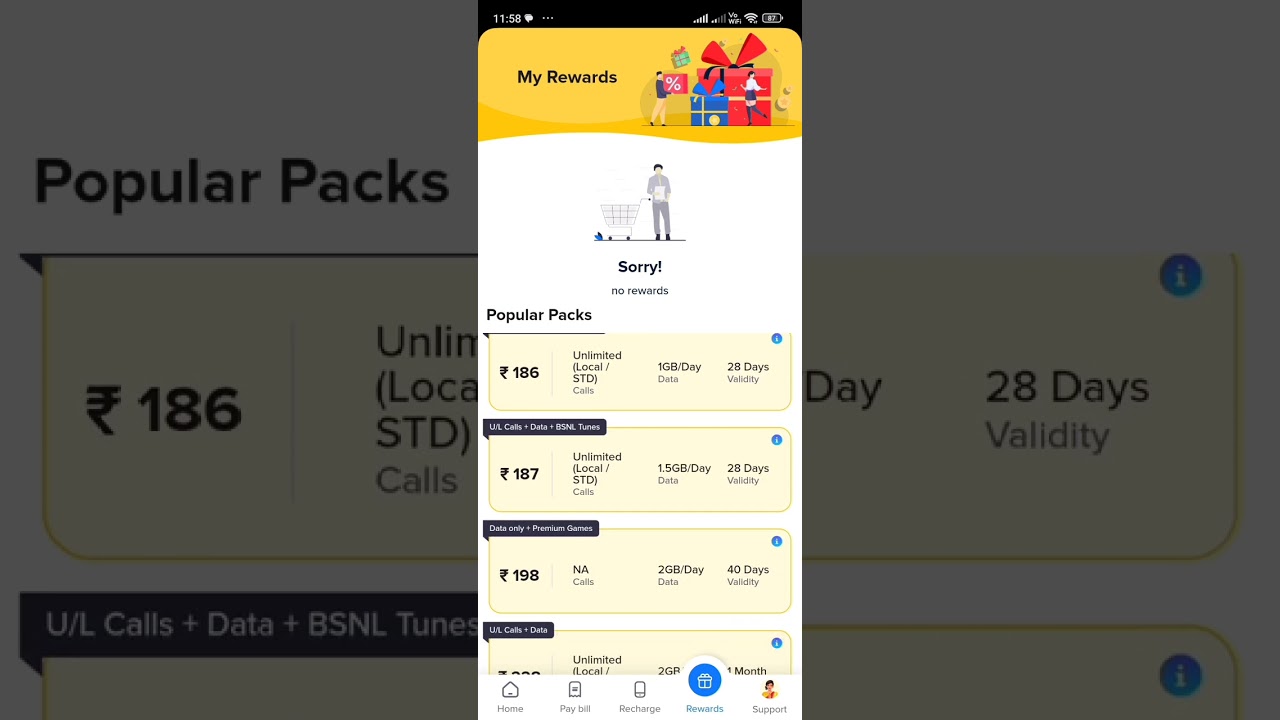 BSNL popular Pack details #bsnl_best_recharge #bsnlplan #bsnl_plans