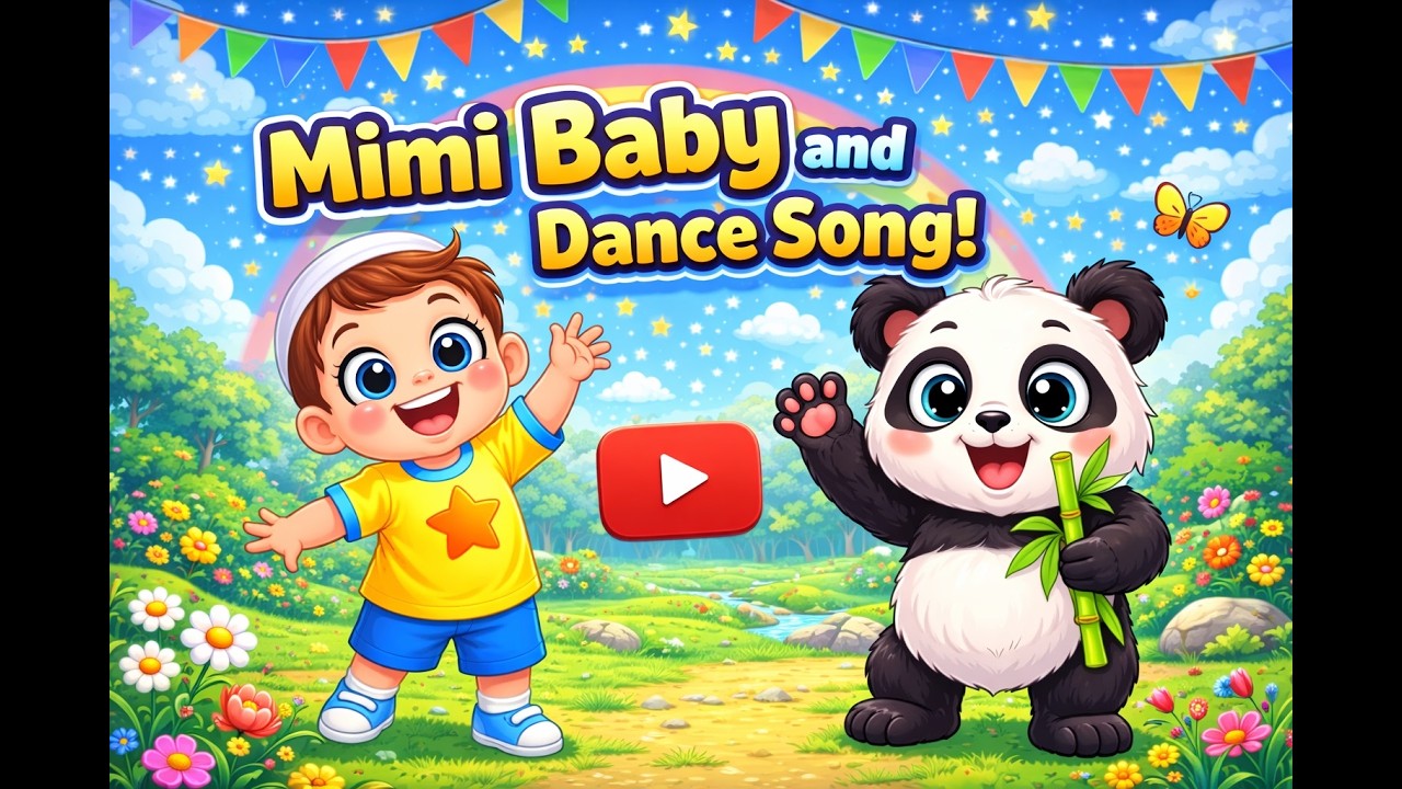 🐼 Mimi Bebek ve Panda ile Eğlenceli Dans Şarkısı 🐼🎵 | Çocuk Şarkıları, Eğitici Video, Bebek Dans
