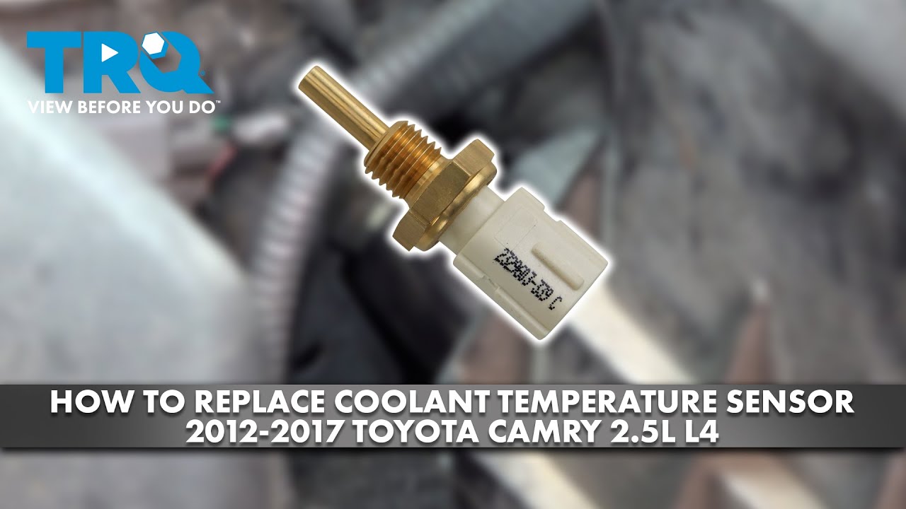 Как заменить датчик температуры охлаждающей жидкости на Toyota Camry 2.5L L4 2012-2017
