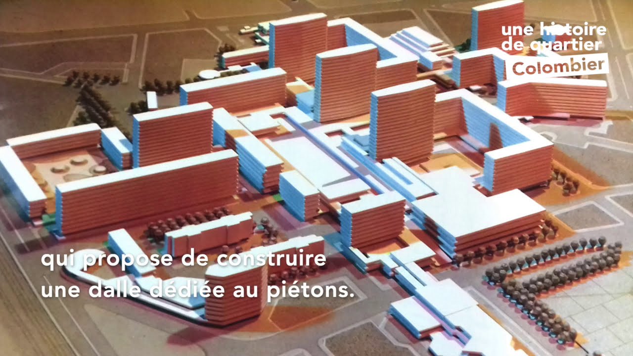 Une dalle au Colombier    (Rennes - Quartier Colombier) #rennes #histoire #architecture #urbanisme