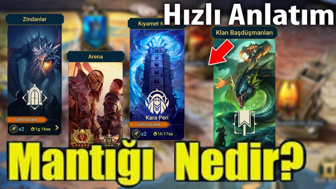 TÜM BÖLÜMLER İÇİN TAKIM ÖNERİSİ : RAID: Shadow Legends Türkçe