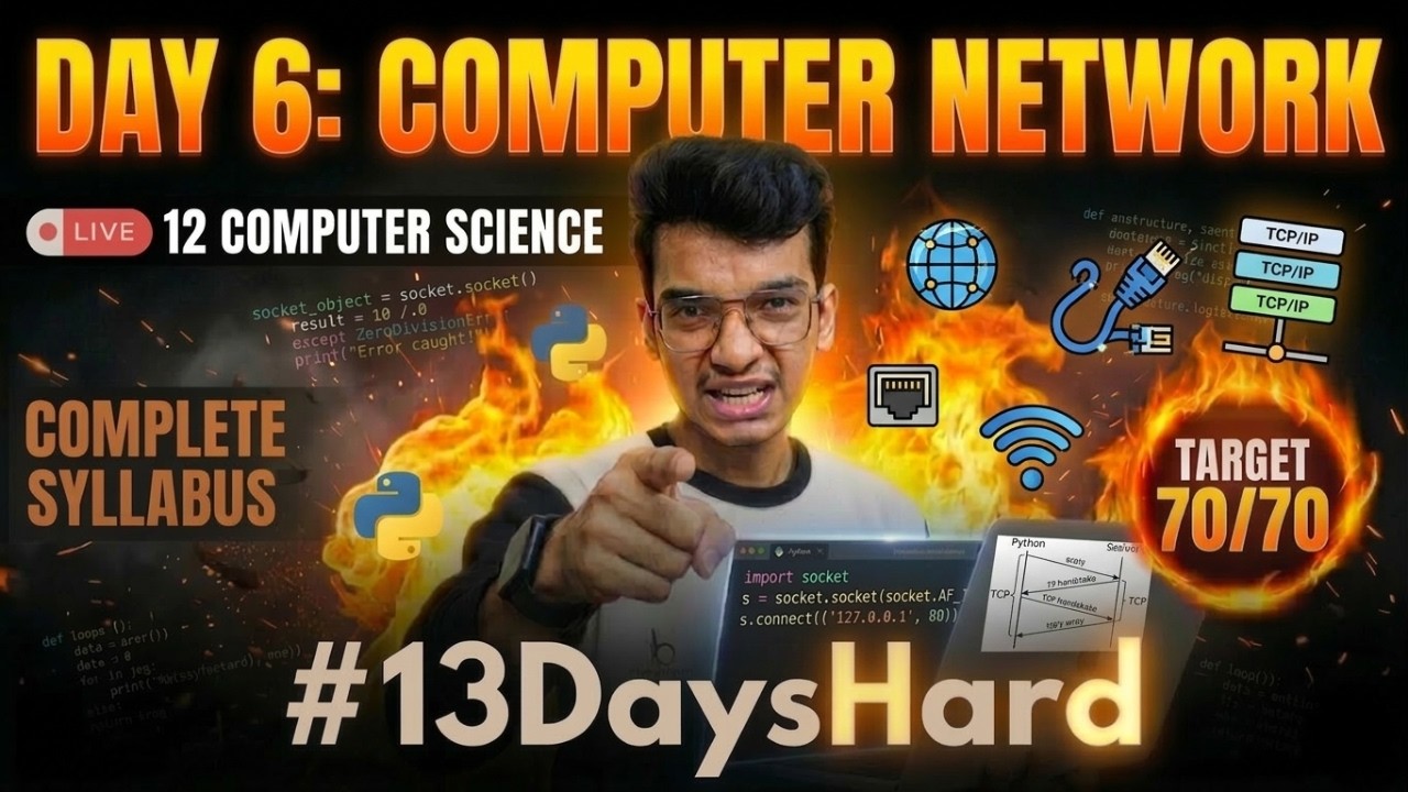 Computer Networks: Full marks pakke! 🔥 | Day 6: #13DaysHard | Nitin Paliwal