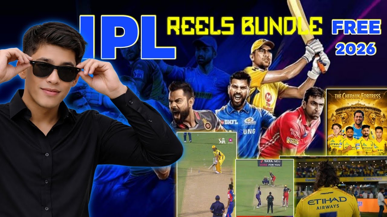 IPL 2026 Viral Reels Bundle 🔥 | 1000+ HD Cricket Clips | Free Download | Trending Shorts Pack
