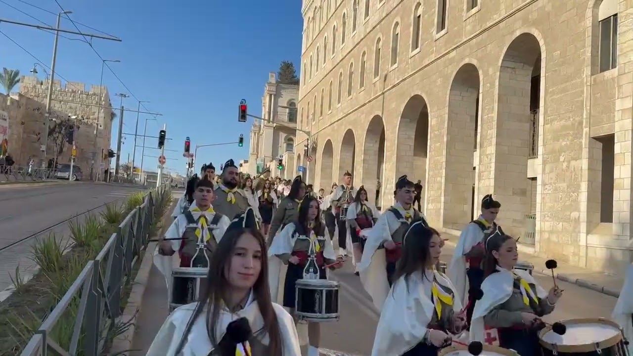 مجموعة كشافة كاثوليك العرب القدس، استعراض عيد الميلاد في مدينة القدس 24/12/2025