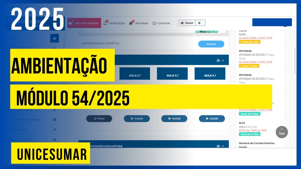 Ambientação - Studeo Unicesumar - Módulo 54/2025