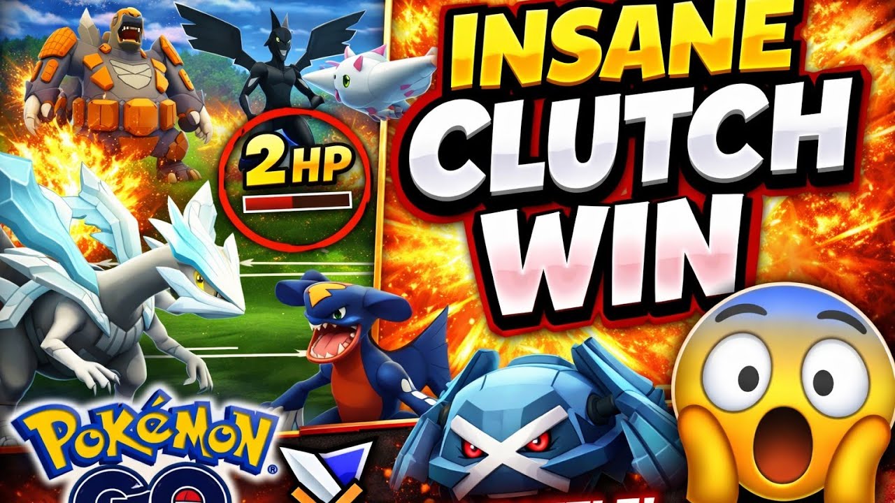 INSANE Pokémon GO Battle! 😱 Clutch Finish You Must See | PvP Gameplay | white Kyurem makes it op🔥 