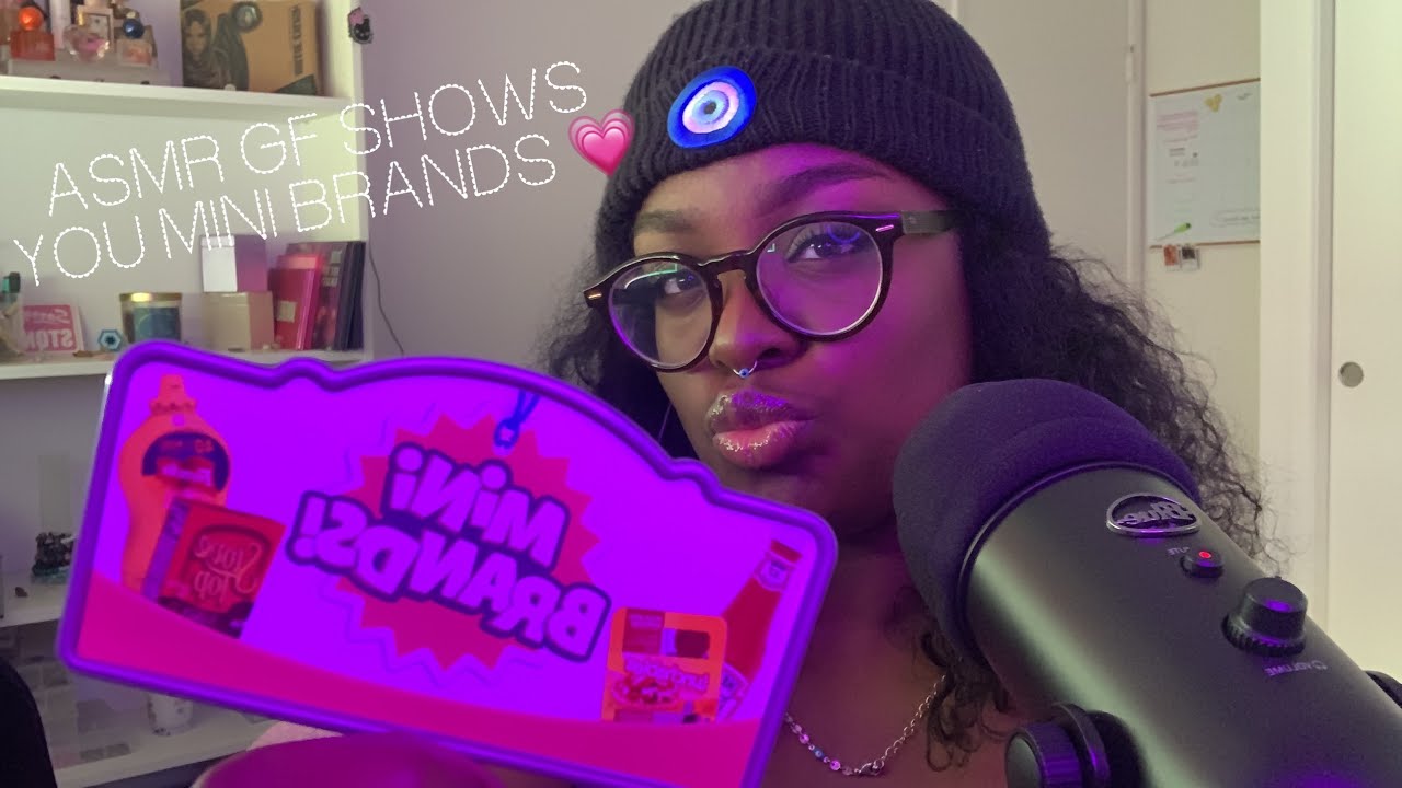 ASMR • Girlfriend shows mini brand obsession 🤣(whispers, day time asmr)