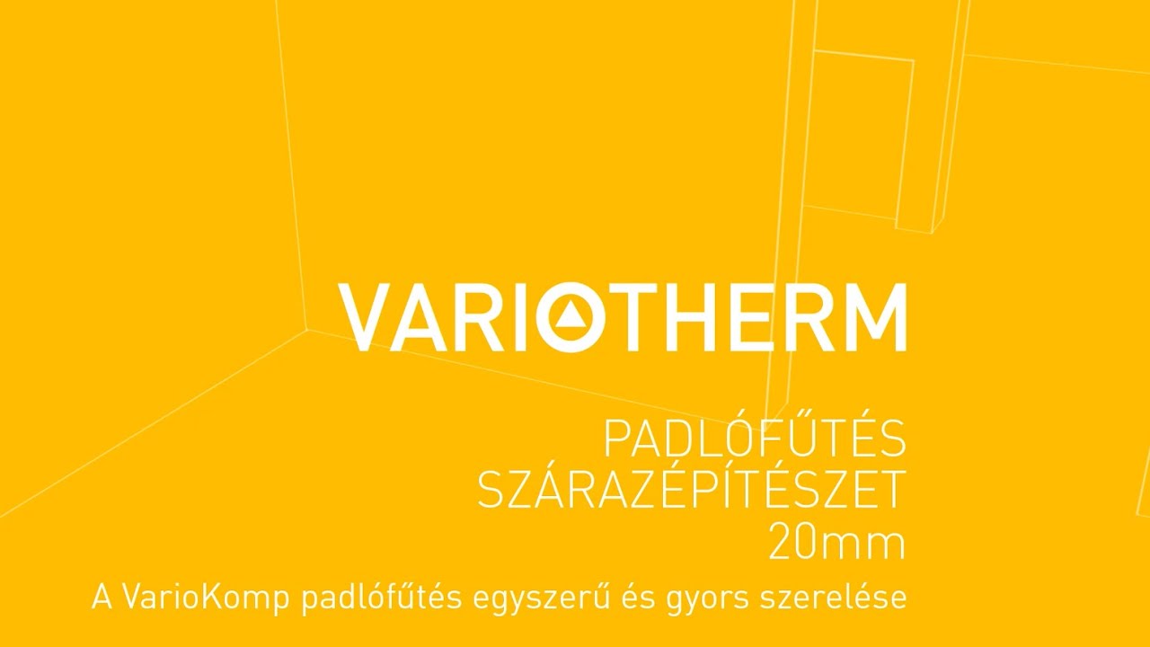 VarioKomp száraz rendszerű padlófűtés - magyar
