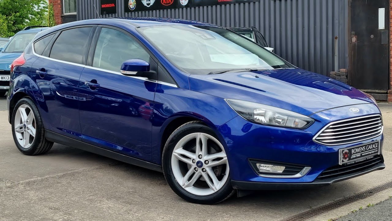 2017 (67) Ford Focus Titanium 1.5 TDCi 5Dr in Deep Impact Blue. 35k Miles. 3 Services. Nav. £11,990