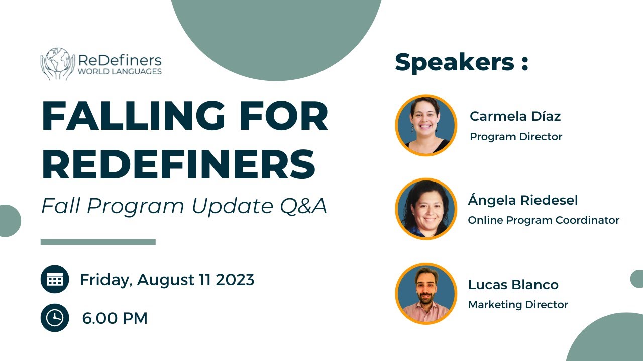 Falling for ReDefiners - Fall Program Update Q&A