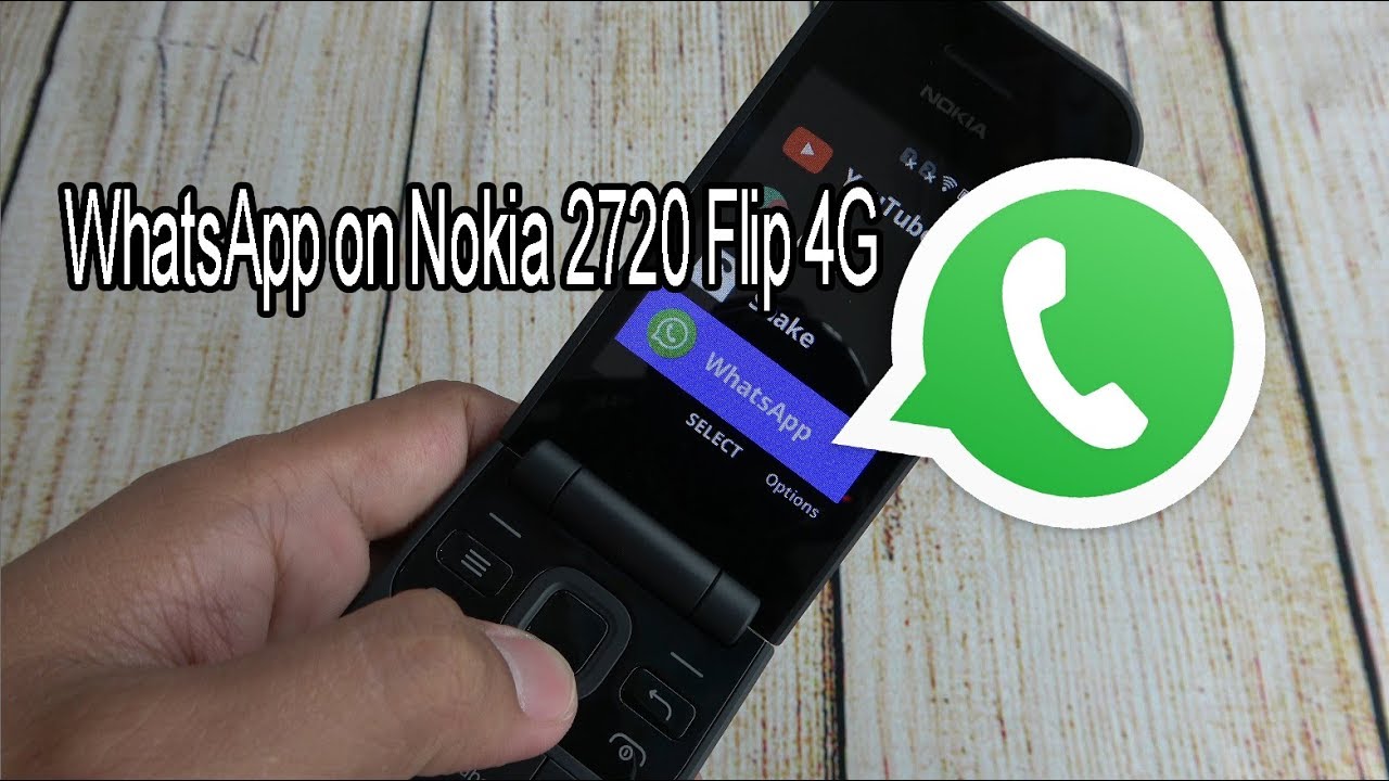 Nokia 2720 Flip 4G | WhatsApp test