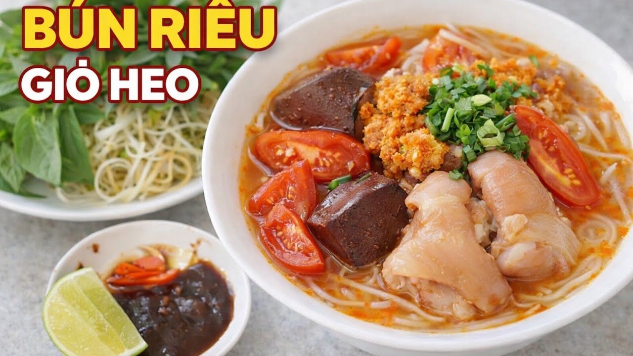Nấu Bún Riêu Giò Heo Đơn Giản Mà Ngon | Cơm Nhà Út Liên