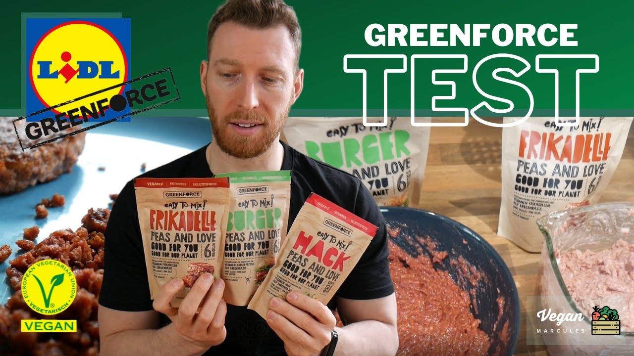 Greenforce Lidl Produkt Test - veganes Hack, Frikadellen und Burger!