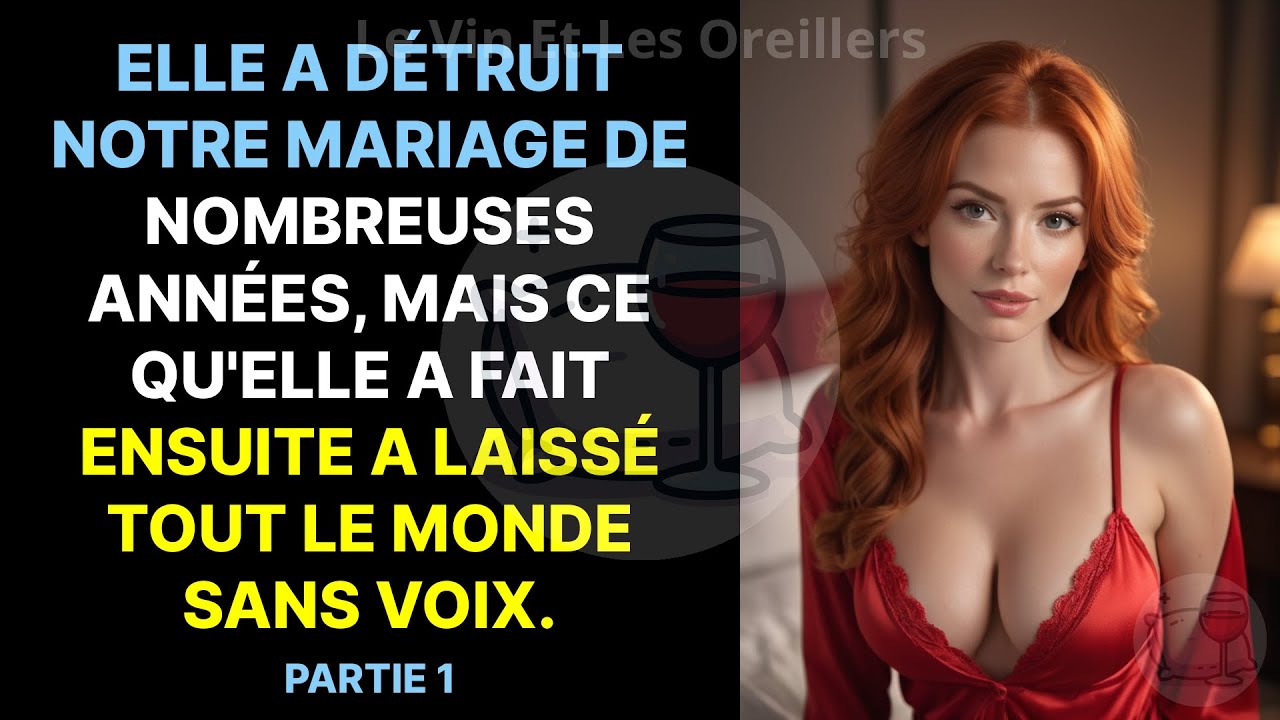 Ma femme a détruit notre mariage de nombreuses années, mais ce qu'elle a fait ensuite a laissé tout